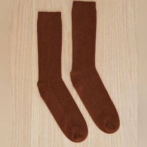 Jenni Kayne Cashmere Socks in Rust